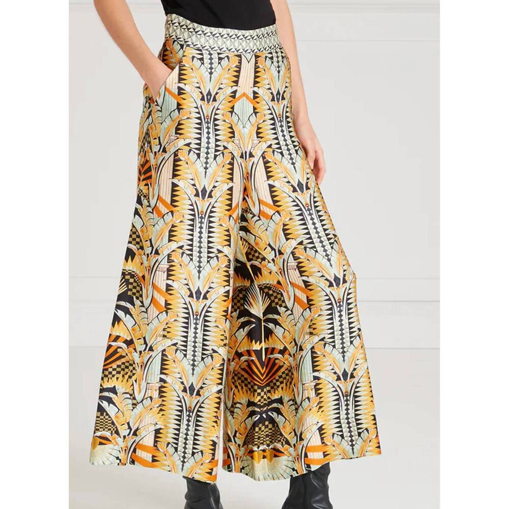 NEW TEMPERLEY LONDON odette satin trousers in black mix